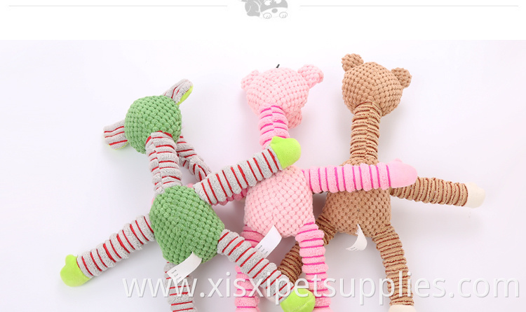 Pet Products amazon Online Designer long leg Pet Plush Dog Squeaky Toy Best Interactive Toy Pets